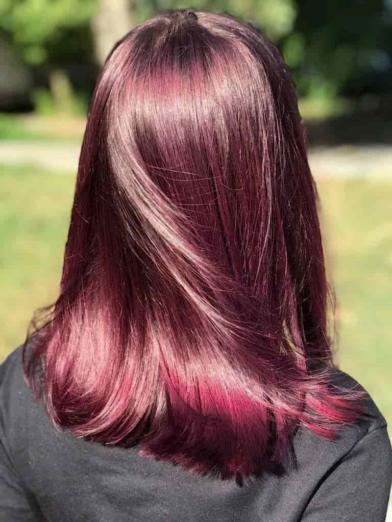модные яркие цвета волос